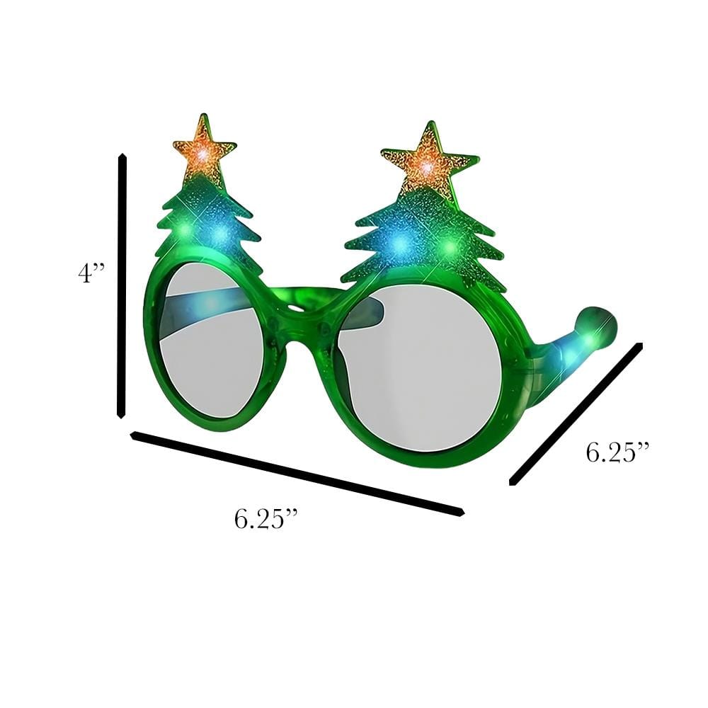 Gafas Árbol de Navidad LED – Brilla con Estilo en estas Fiestas