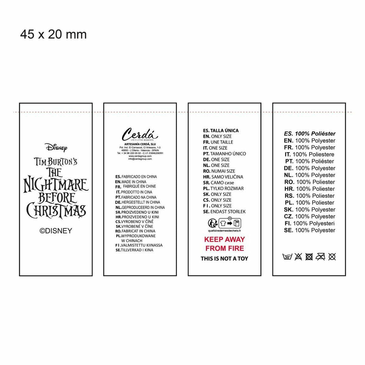 Child Hat The Nightmare Before Christmas White