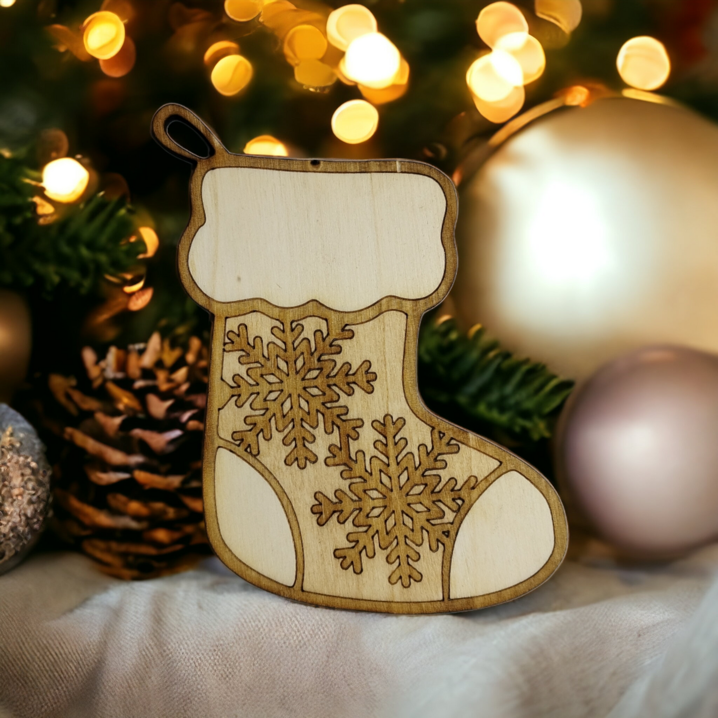 Christmas Socks Wooden Christmas Decoration