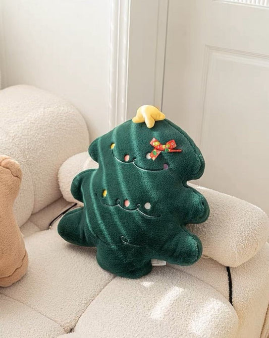 Christmas Decorative Throw Pillow - Santa, Gingerbread Man, Christmas Tree